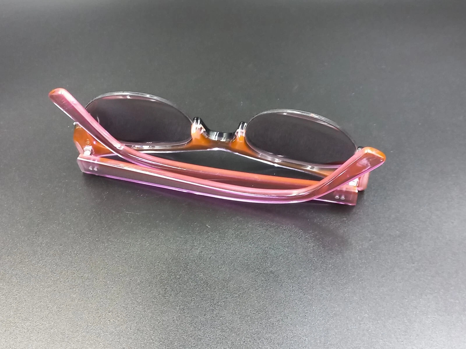 Nice KIRK & KIRK " Jenny " Pink Purple Sunglasses - With Case - New Old Stock ED
