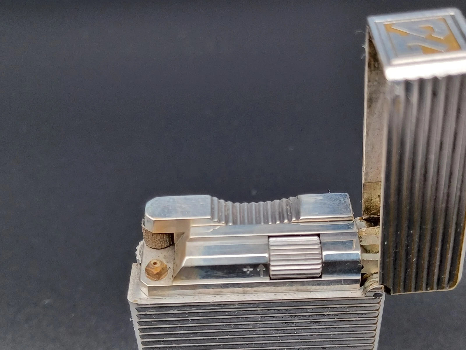 S.T. Dupont Line 1 BR Gas Lighter - L1 BR - Silver plated - Serviced - AG04-1583