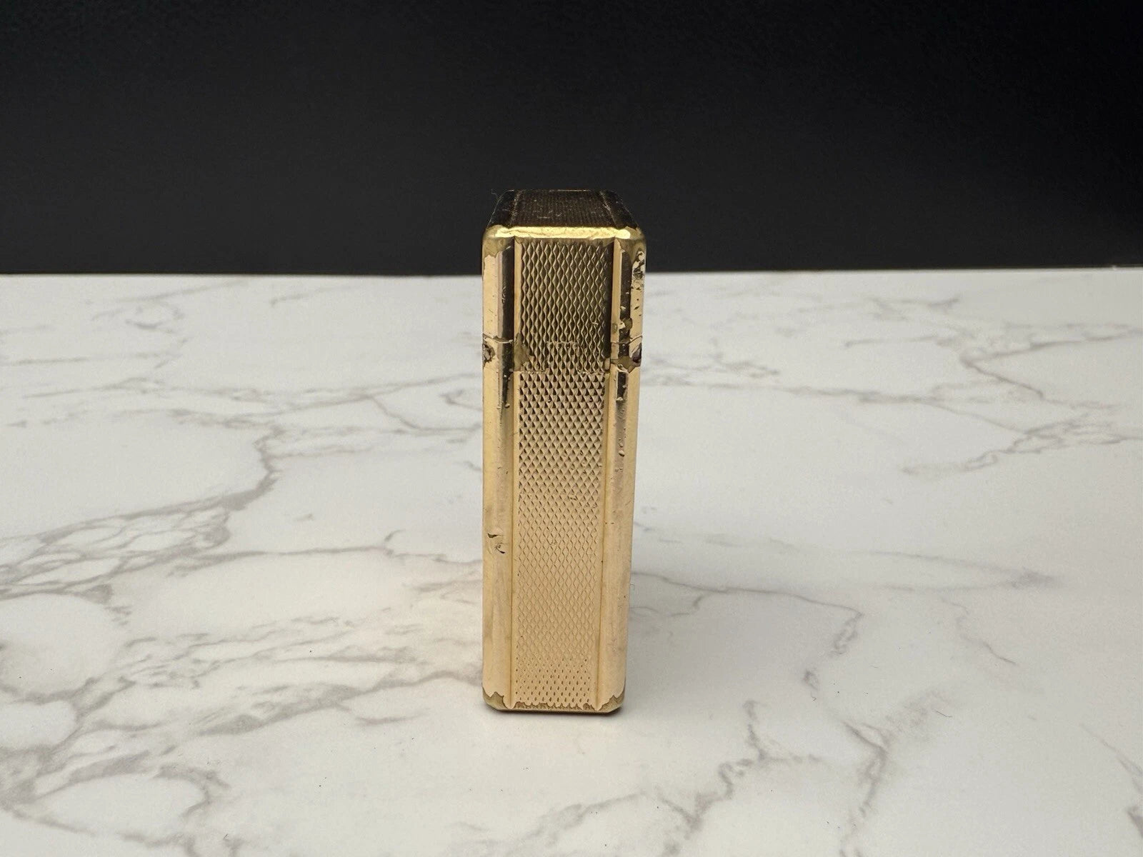 S.T. DUPONT Line 1 BR Gas Lighter - L1 BR - Small Model - Gold plated- AF08-1651