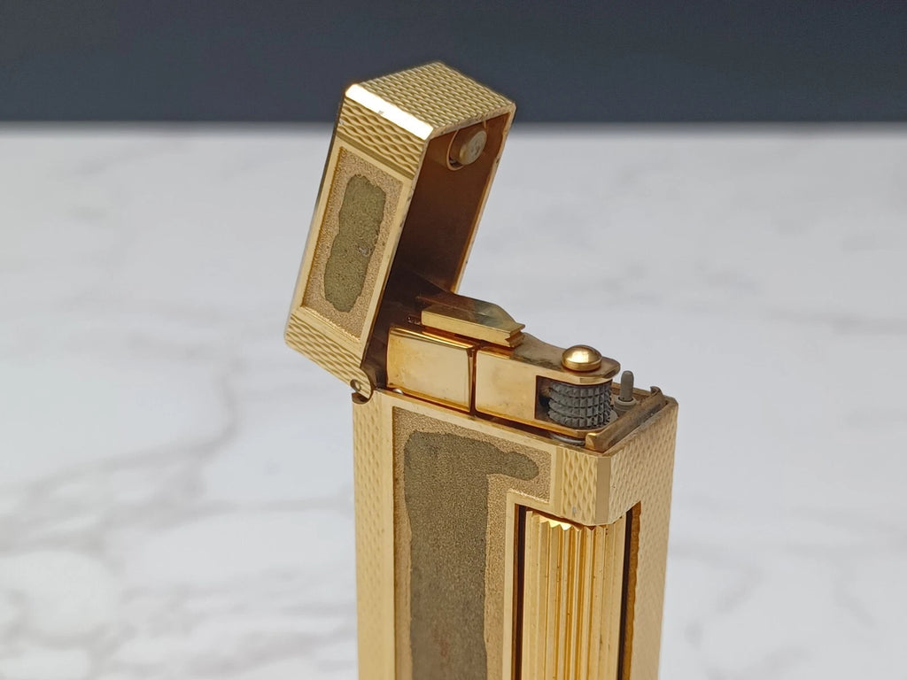 Dunhill Rollagas Gas Lighter - Gold plated - Swiss made -  AM10-1726