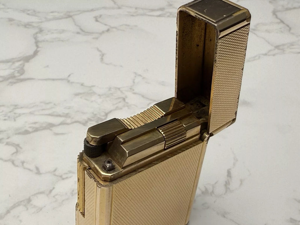 S.T. DUPONT Line 1 BR Gas Lighter - L1 BR - Small Model - Gold plated- AF08-1651
