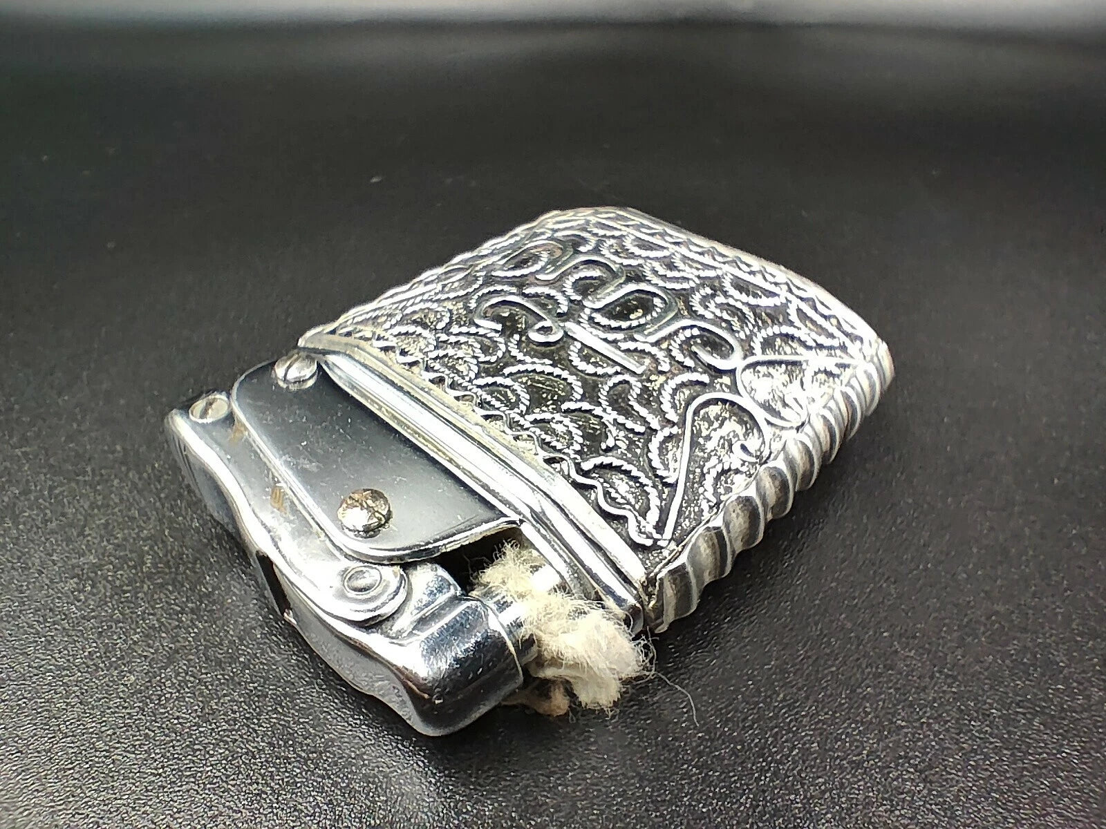 Nova - Antique Silver French Lighter - Made In France - Hallmarks - ED10