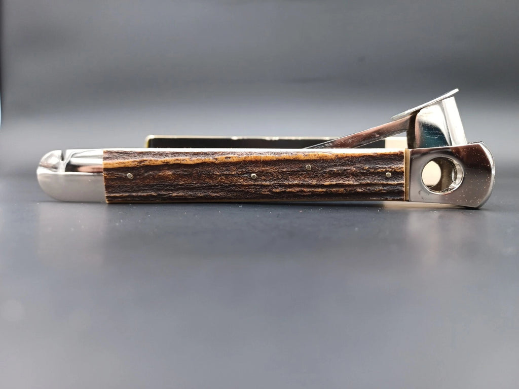 Nice Ibelo Cigar Cutter With Box - Horn - Made In Germany - AG14-1339