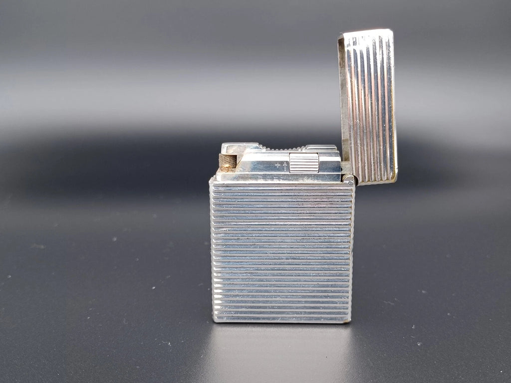 S.T. Dupont Line 1 BR Gas Lighter - L1 BR - Silver plated - Serviced - AG04-1583