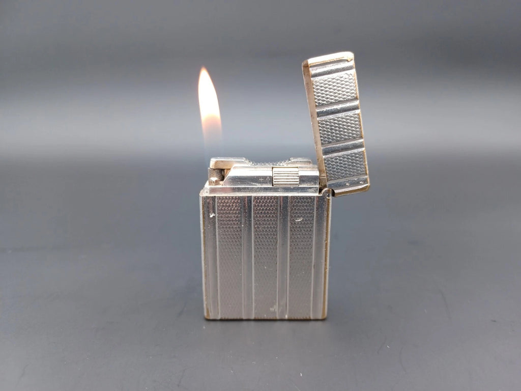 S.T. Dupont Line 1 BR Gas Lighter - Silver plated - Made In France - BA03-1466