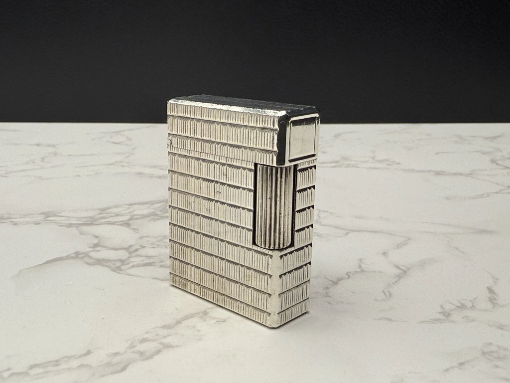 S.T. DUPONT Line 1 BR Gas Lighter - L1 BR - Small Model -Silver plated-AL13-1786