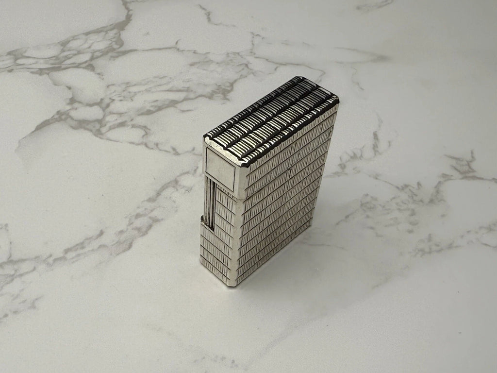 S.T. DUPONT Line 1 BR Gas Lighter - L1 BR - Small Model -Silver plated-AL13-1786