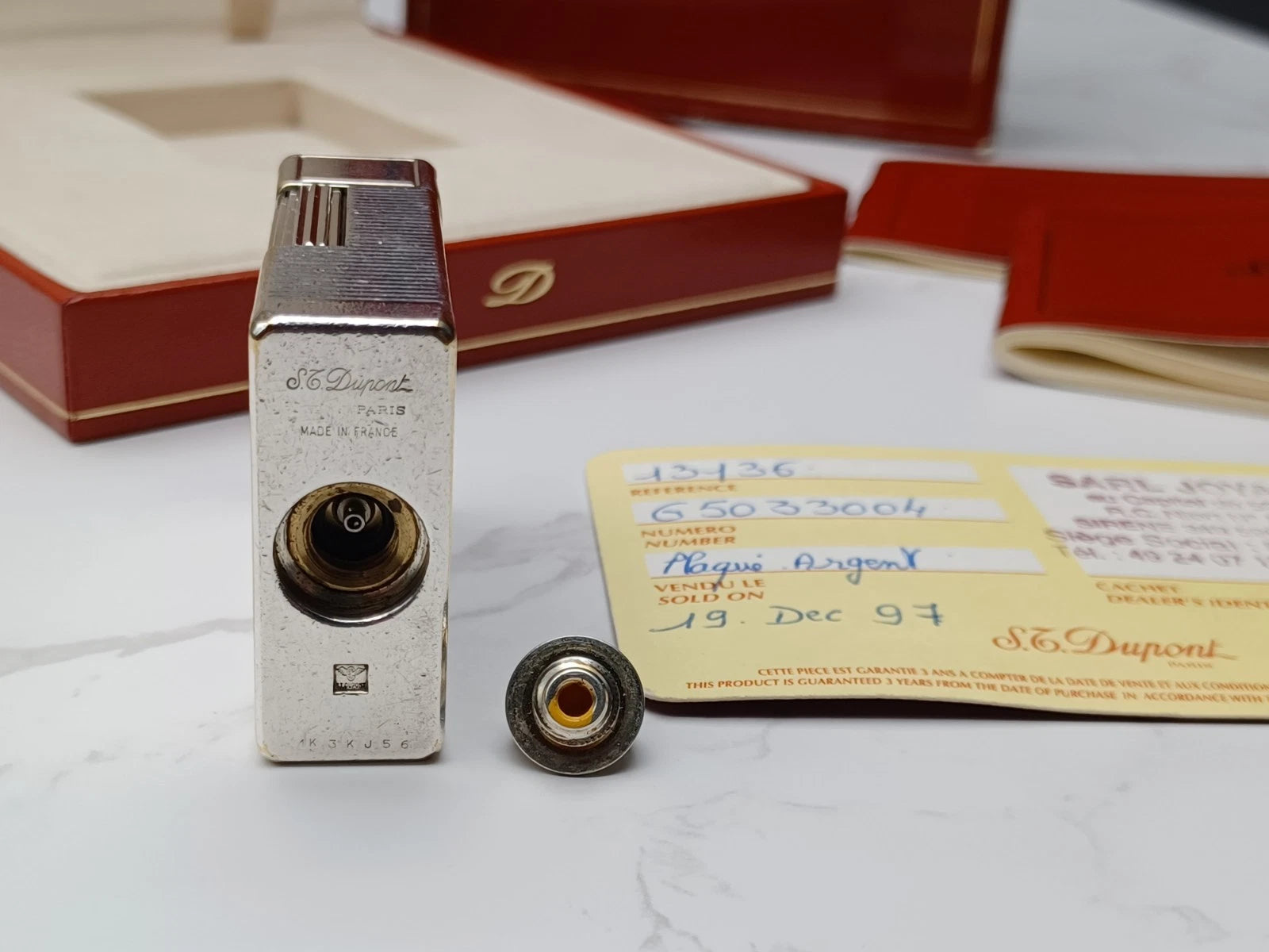 FULL SET S.T. DUPONT L1 BR - Line 1 BR -Silver plated - 1816AD14