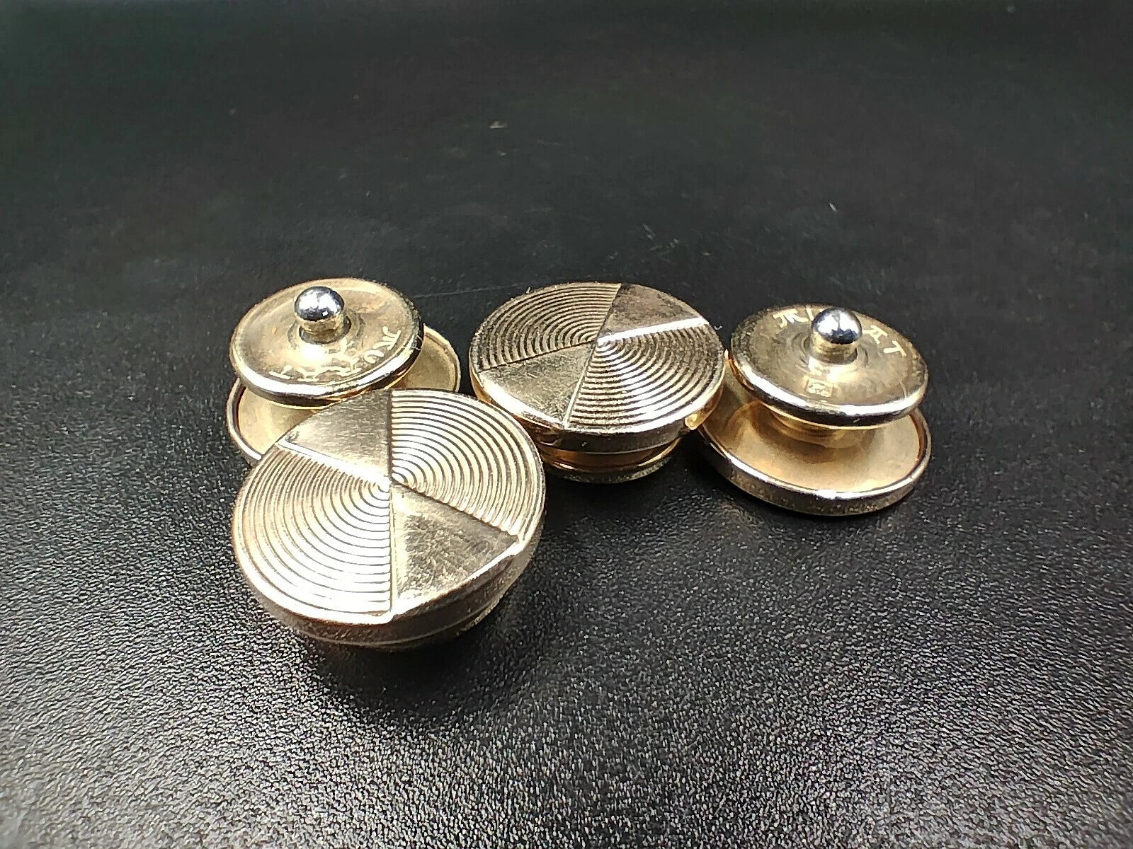 Boutons de Manchette Murat Dorés Ronds – Fabriqué en France