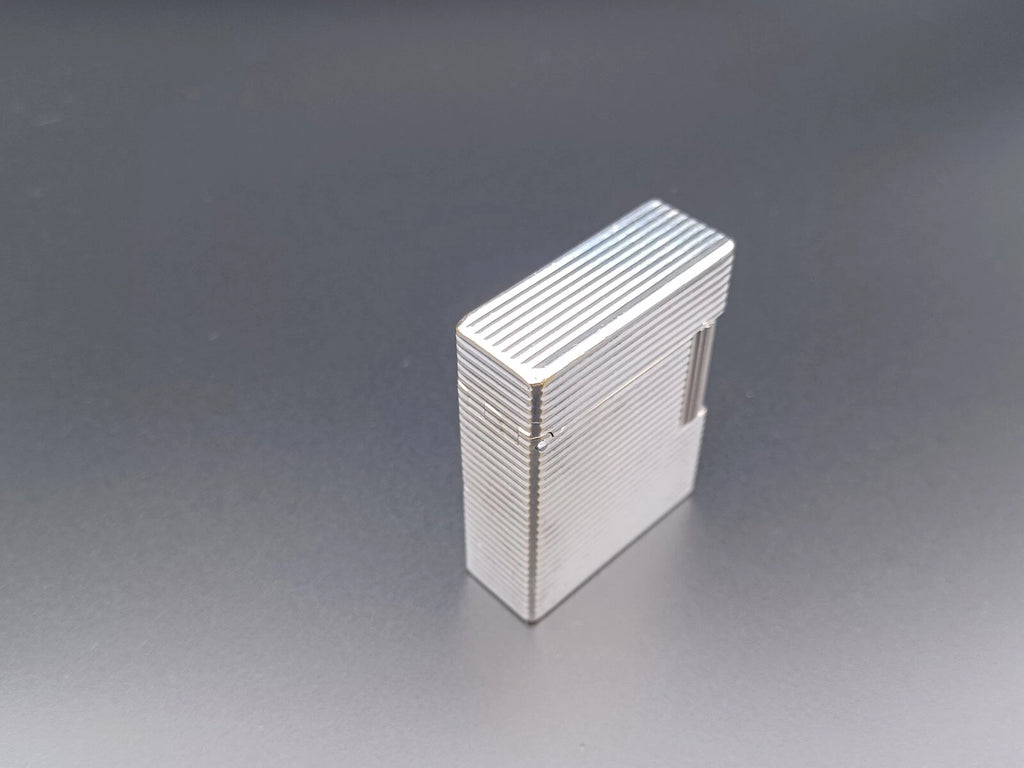 S.T. Dupont Line 1 BR Gas Lighter - L1 BR - Silver plated - Serviced - AG04-1583