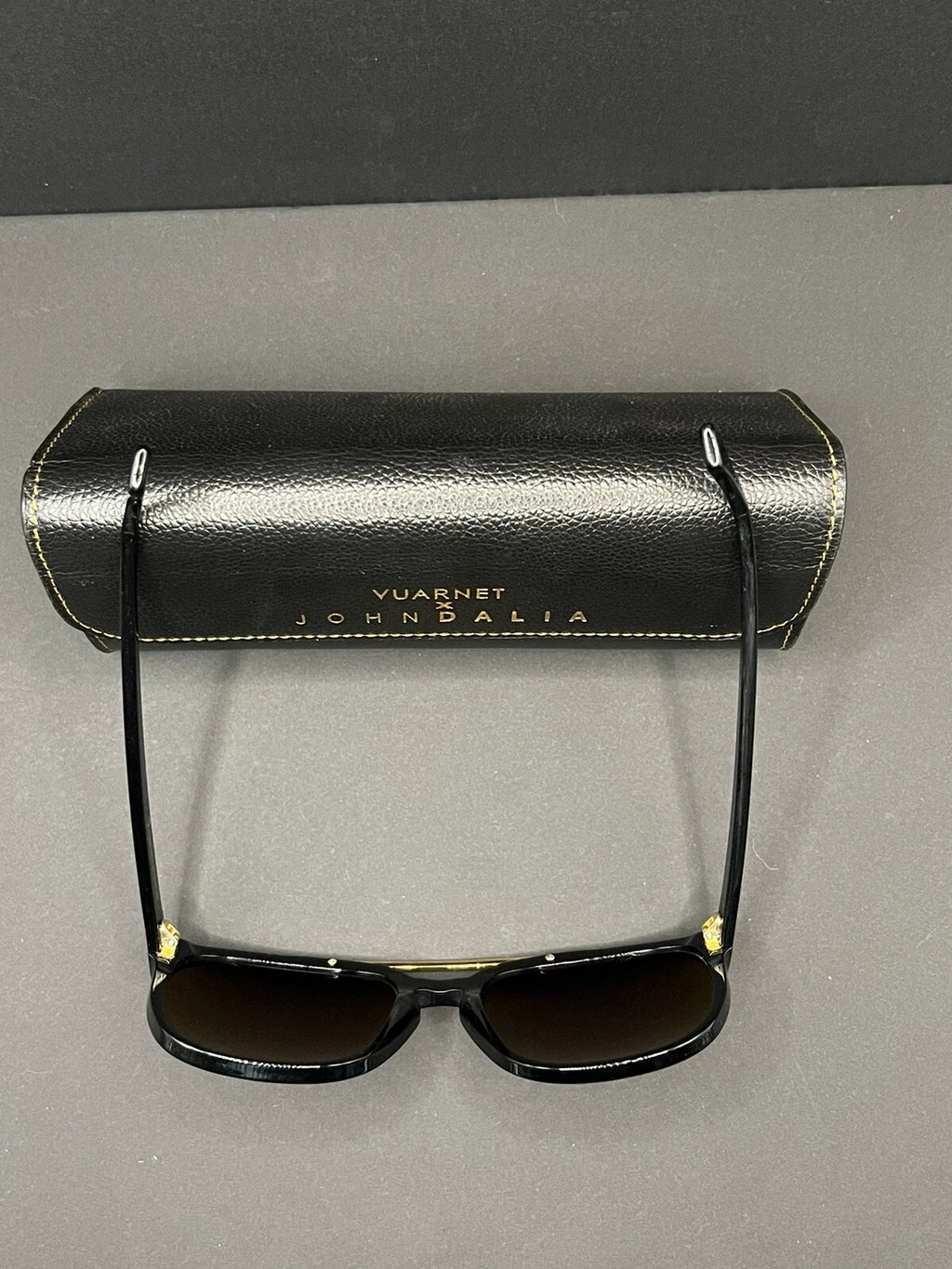 VUARNET Sunglasses - VJ 1404 by John Dalia - T57 - Black - Orange mirror ED