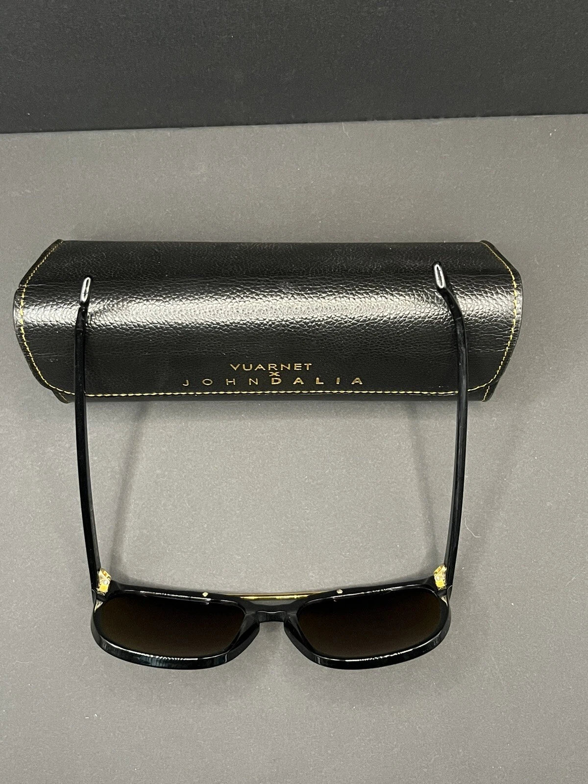 VUARNET Sunglasses - VJ 1404 by John Dalia - T57 - Black - Orange mirror ED