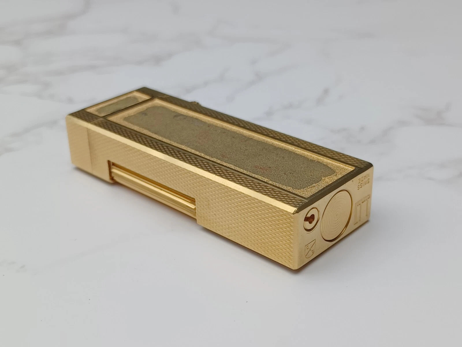 Dunhill Rollagas Gas Lighter - Gold plated - Swiss made -  AM10-1726