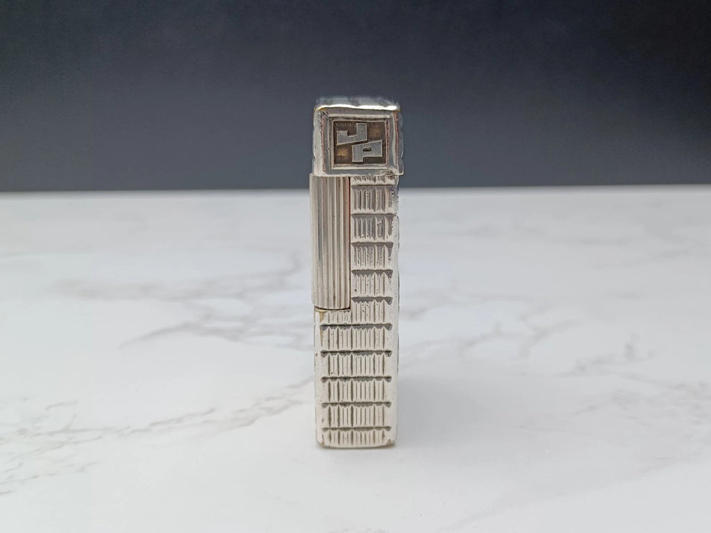 RARE S.T. DUPONT L1 BR DRAGO - Gas Lighter - Line 1 BR -Silver Plated -AG02-1794