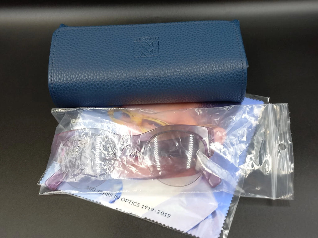 Nice KIRK & KIRK " Jenny " Pink Purple Sunglasses - With Case - New Old Stock ED