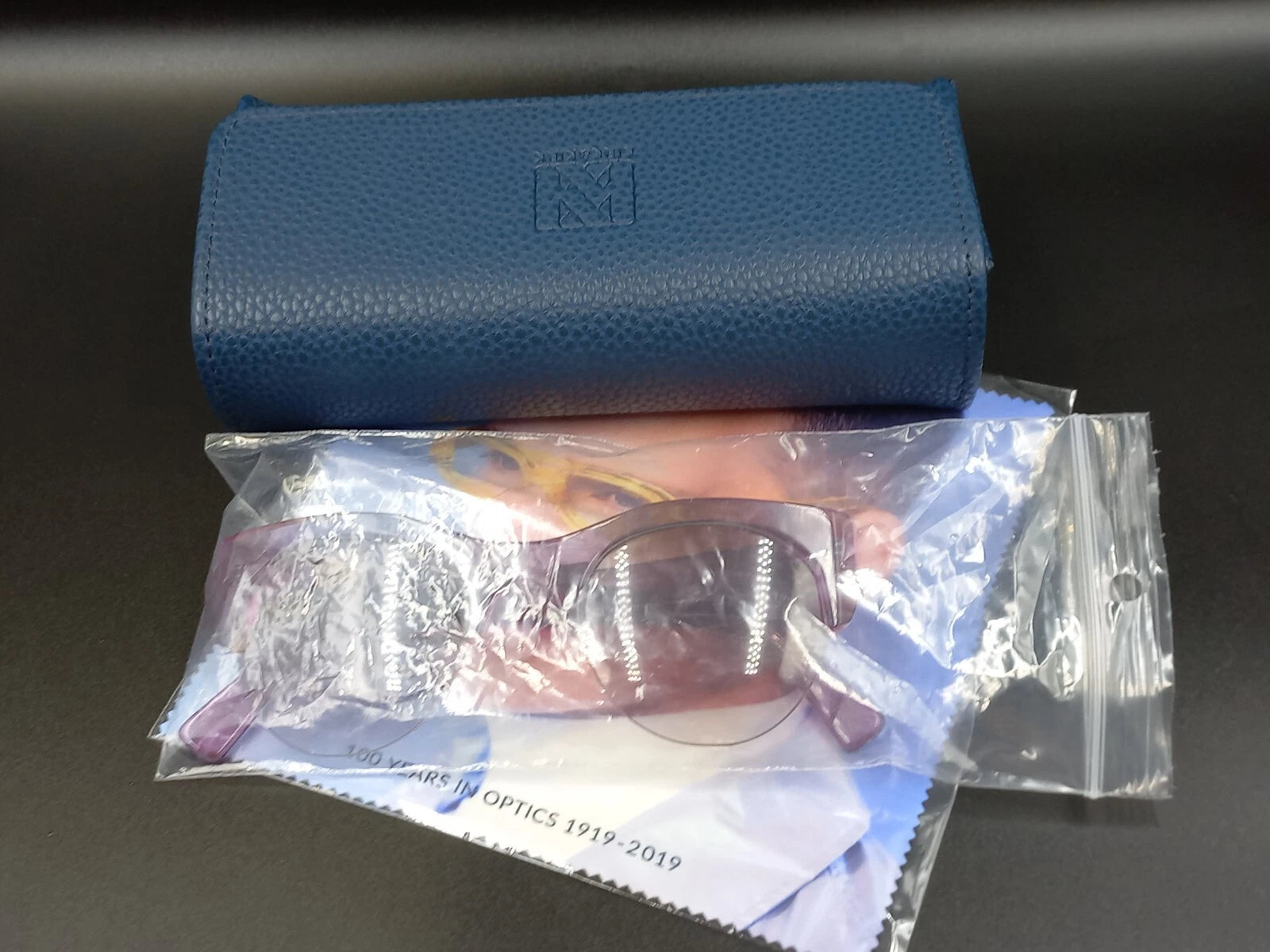 Nice KIRK & KIRK " Jenny " Pink Purple Sunglasses - With Case - New Old Stock ED