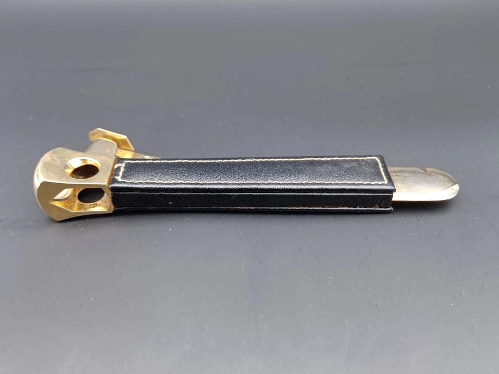 Solingen Cigar Cutter - Black Leather - Made In Germany - AG14-0946