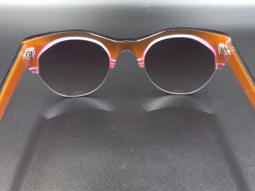 Nice KIRK & KIRK " Jenny " Pink Purple Sunglasses - With Case - New Old Stock ED