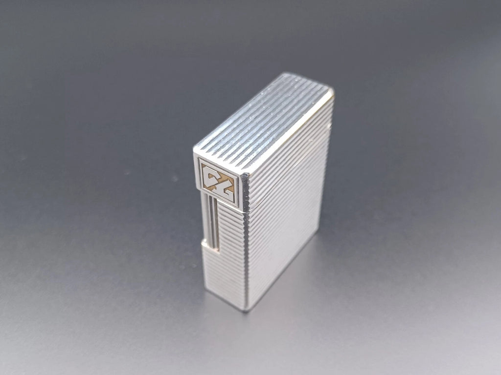 S.T. Dupont Line 1 BR Gas Lighter - L1 BR - Silver plated - Serviced - AG04-1583