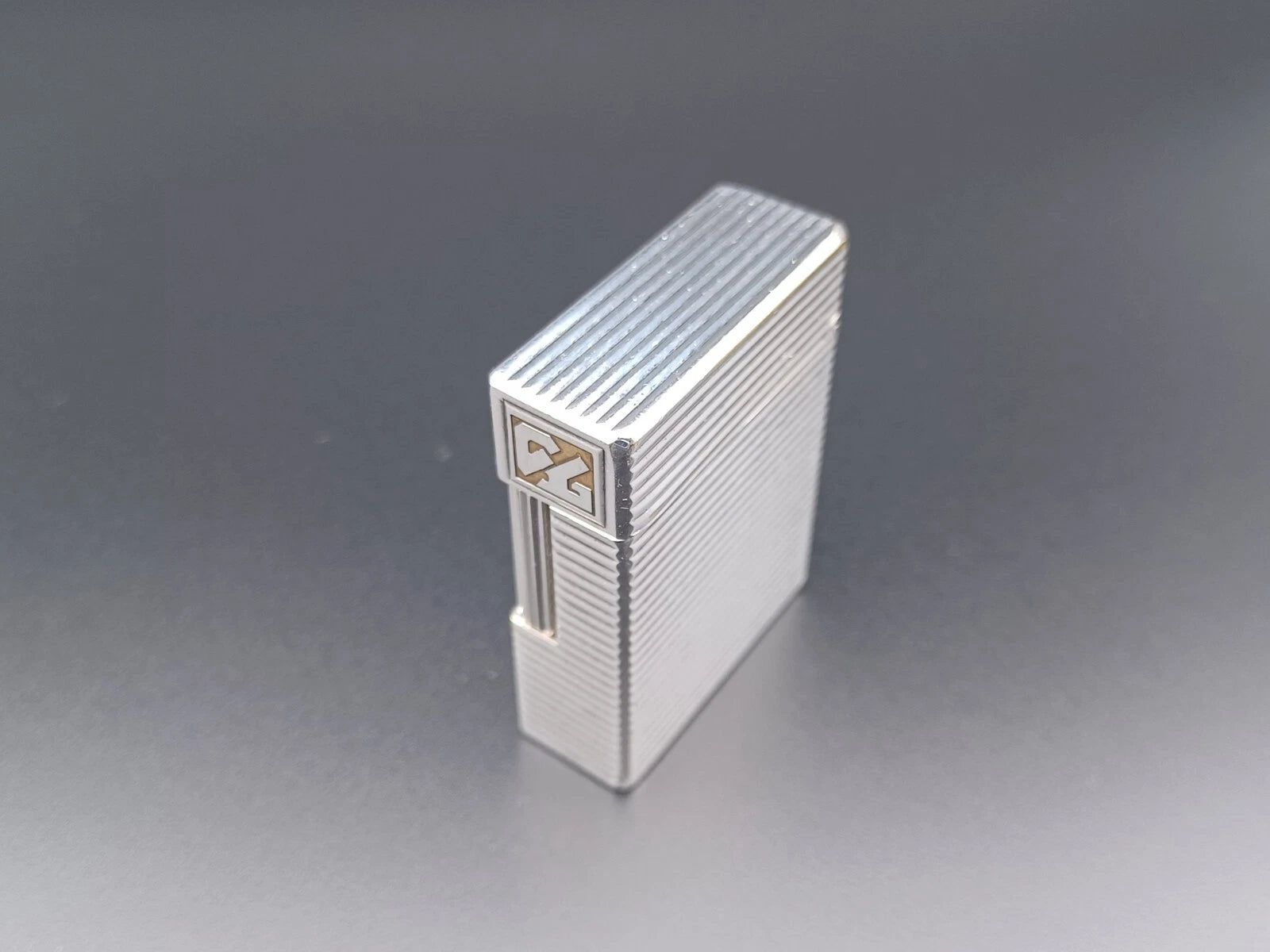 S.T. Dupont Line 1 BR Gas Lighter - L1 BR - Silver plated - Serviced - AG04-1583