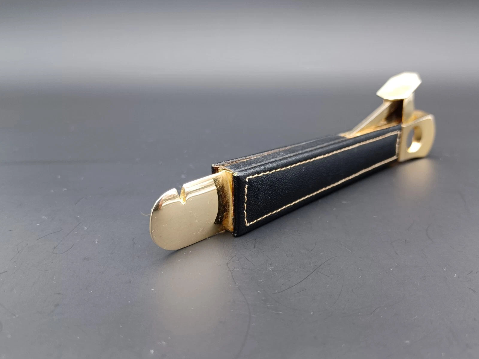 Solingen Cigar Cutter - Black Leather - Made In Germany - AG14-0946