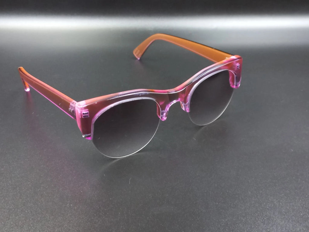 Nice KIRK & KIRK " Jenny " Pink Purple Sunglasses - With Case - New Old Stock ED