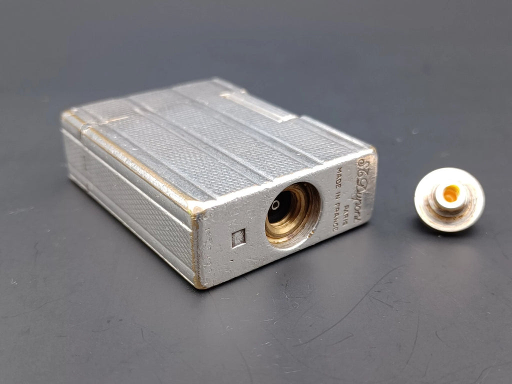 S.T. Dupont Line 1 BR Gas Lighter - Silver plated - Made In France - BA03-1466