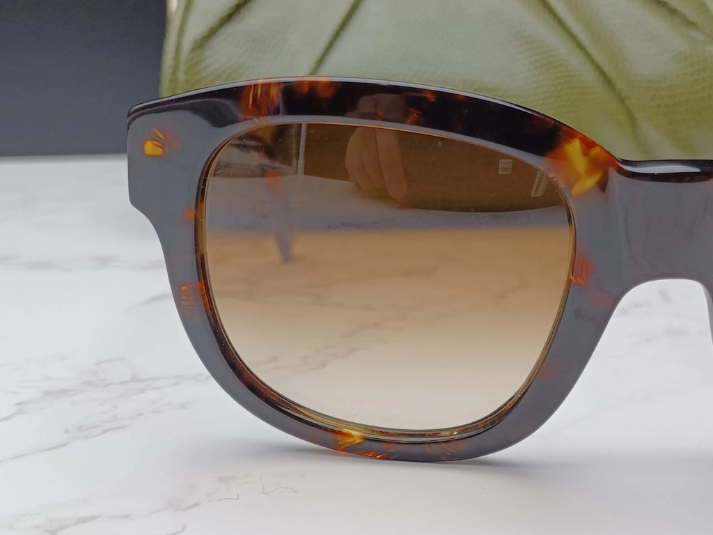 EMMANUELLE KHANH " VINTAGE " EK5051 - Brown Scale Sunglasses -New - Old Stock