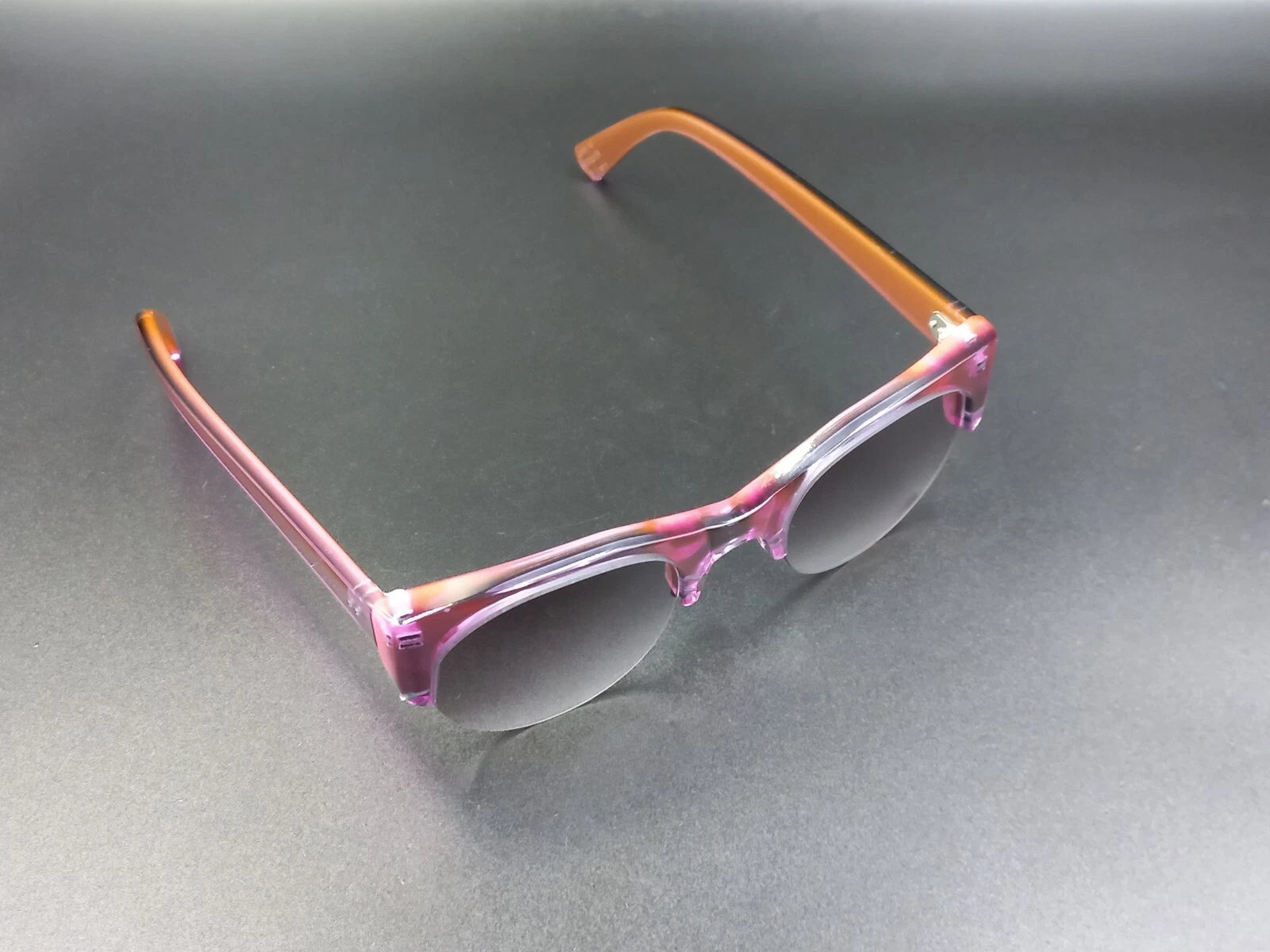 Nice KIRK & KIRK " Jenny " Pink Purple Sunglasses - With Case - New Old Stock ED