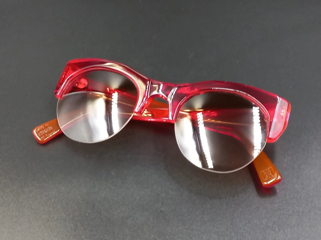 Nice KIRK & KIRK " Jenny " Red Sunglasses - With Case - New Old Stock - ED