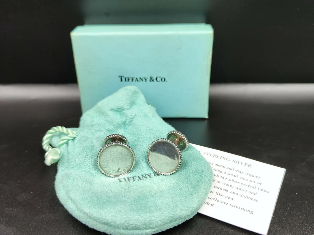 TIFFANY & CO Manschettenknöpfe aus Sterlingsilber - Zeremonie - Hergestellt in den USA - 0148CO AH06