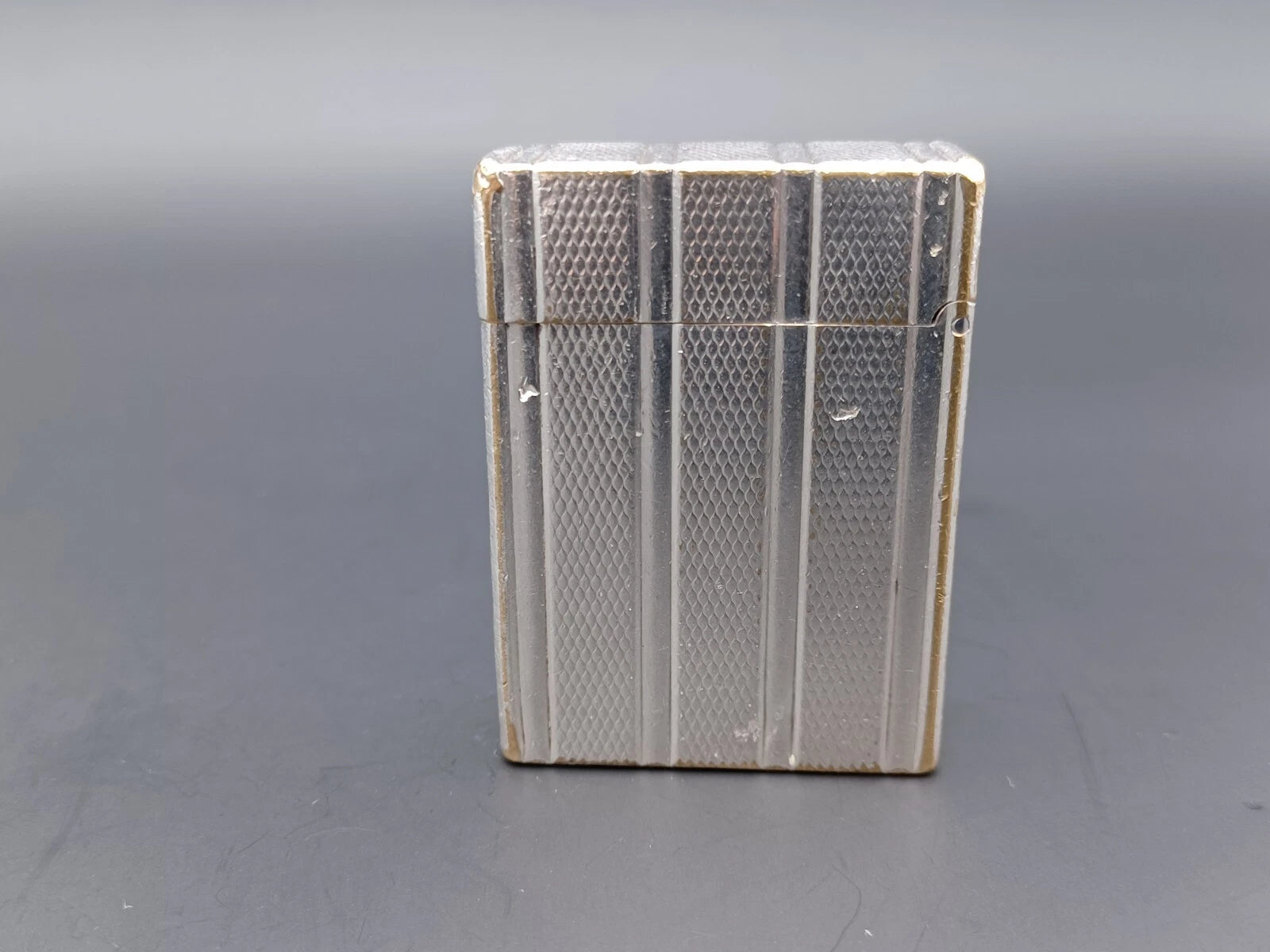 S.T. Dupont Line 1 BR Gas Lighter - Silver plated - Made In France - BA03-1466