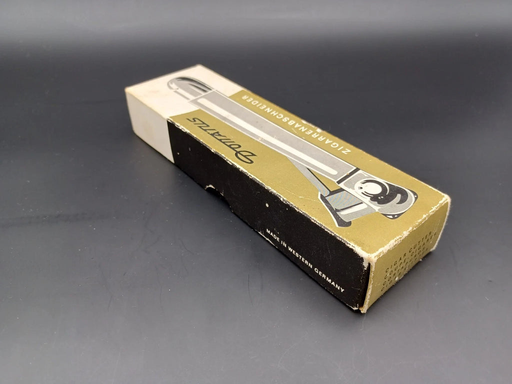 Solingen Cigar Cutter With Box - Black Leather - Made In Germany - BB15-0945