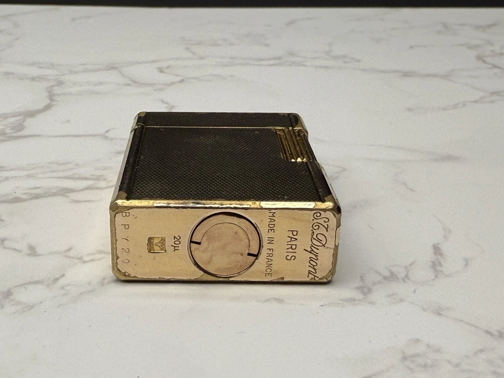 S.T. DUPONT Line 1 BR Gas Lighter - L1 BR - Small Model - Gold plated- AF08-1651