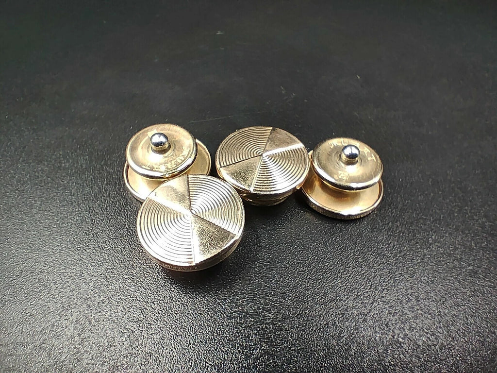 Boutons de Manchette Murat Dorés Ronds – Fabriqué en France