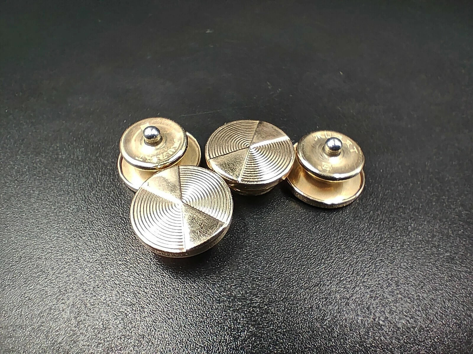 Boutons de Manchette Murat Dorés Ronds – Fabriqué en France