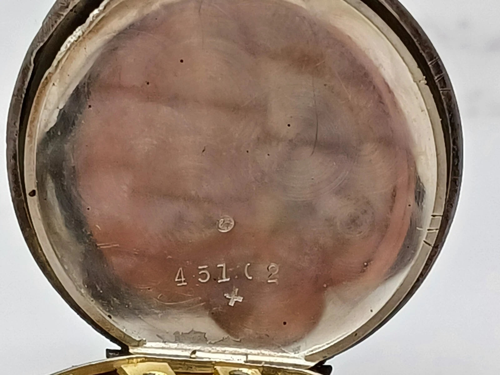 Antike vergoldete Taschenuhr aus massivem Silber
