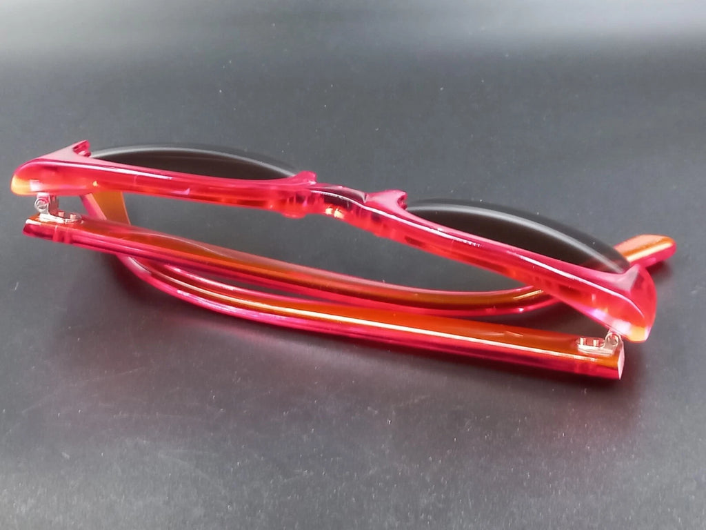 Nice KIRK & KIRK " Jenny " Red Sunglasses - With Case - New Old Stock - ED