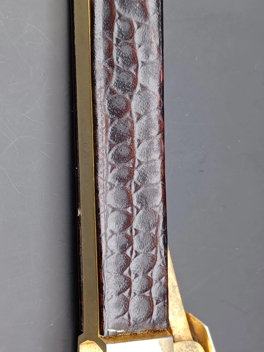 Nice Solingen Cigar Cutter - Brown Leather - Made In Germany - AG14-880