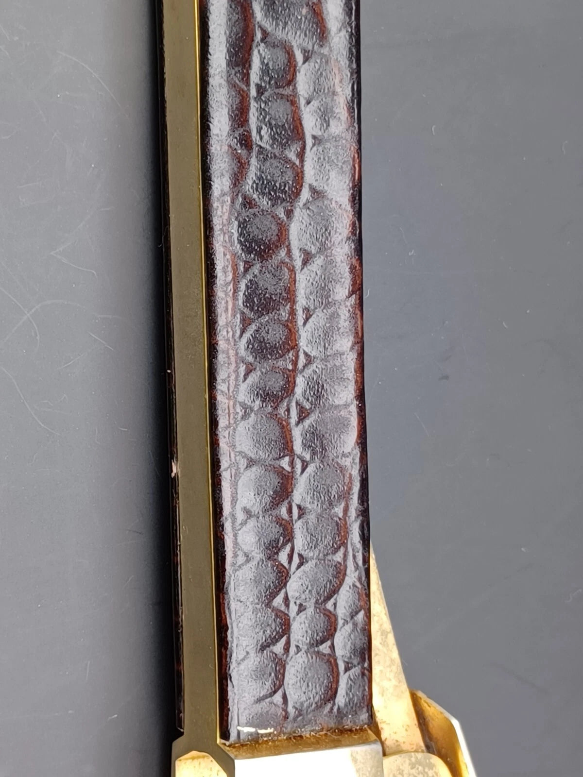 Nice Solingen Cigar Cutter - Brown Leather - Made In Germany - AG14-880