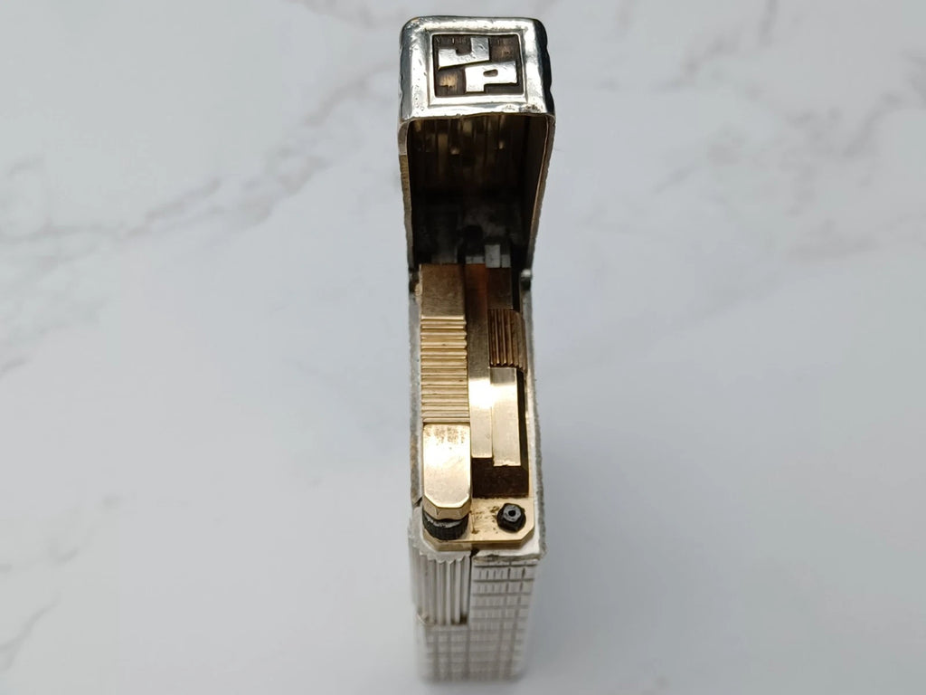 RARE S.T. DUPONT L1 BR DRAGO - Gas Lighter - Line 1 BR -Silver Plated -AG02-1794