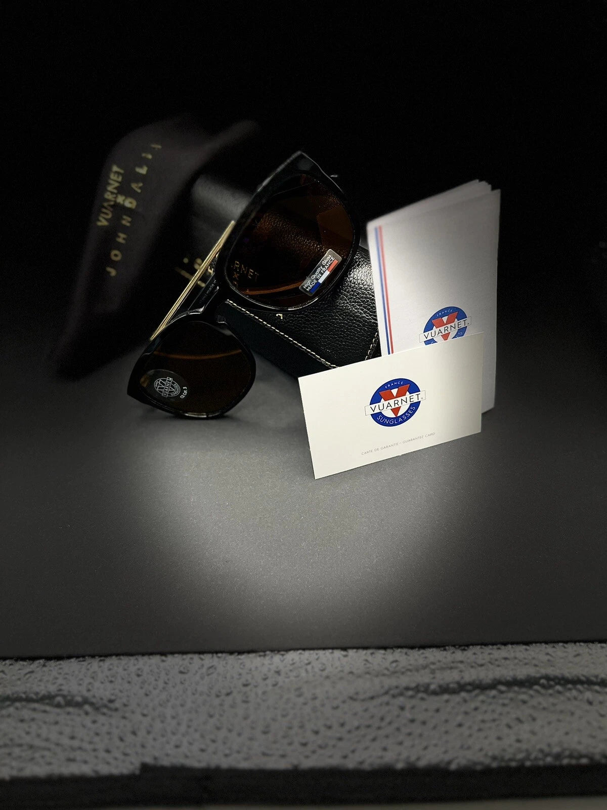 VUARNET Sunglasses - VJ 1404 by John Dalia - T57 - Black - Orange mirror ED