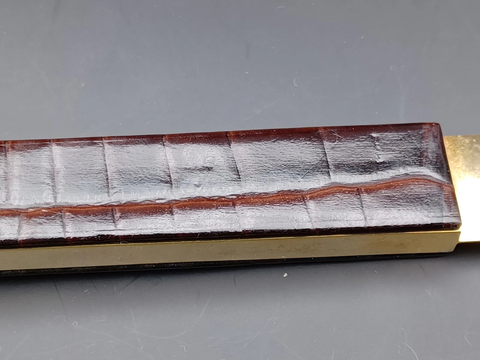 Nice Solingen Cigar Cutter - Brown Leather - Made In Germany - AG14-880