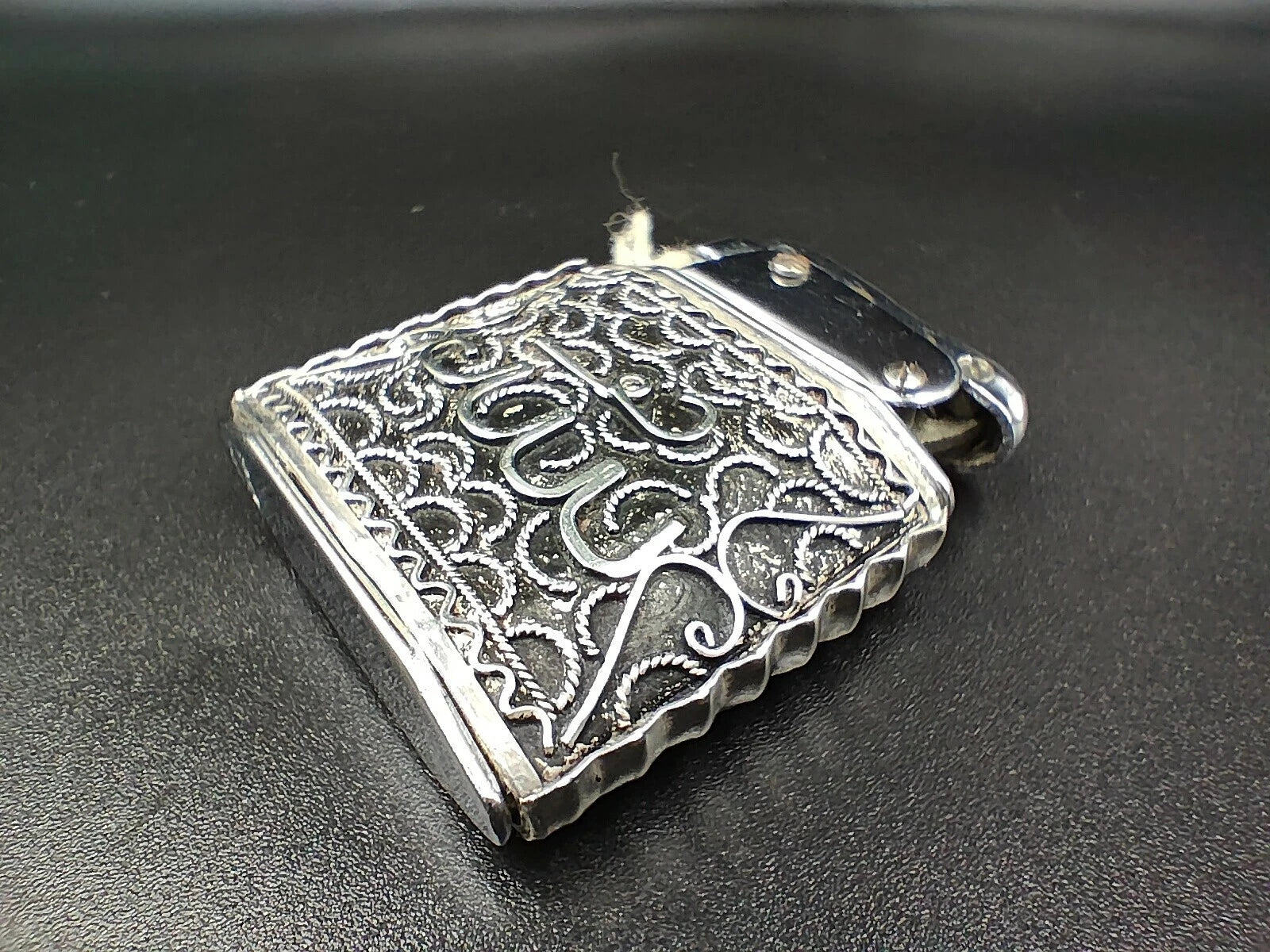 Nova - Antique Silver French Lighter - Made In France - Hallmarks - ED10