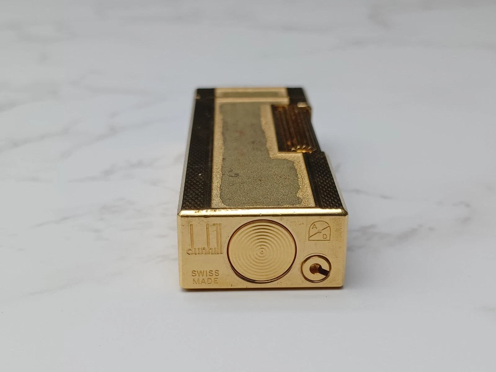 Dunhill Rollagas Gas Lighter - Gold plated - Swiss made -  AM10-1726