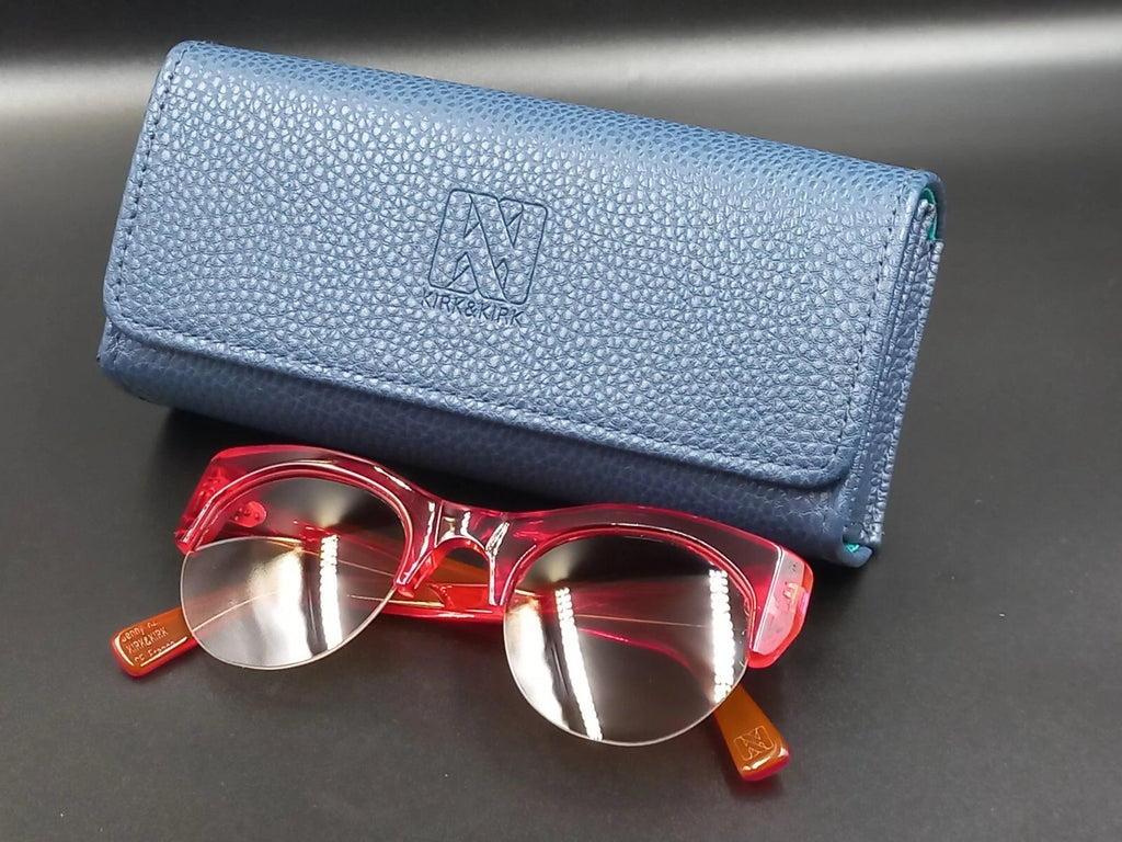 Nice KIRK & KIRK " Jenny " Red Sunglasses - With Case - New Old Stock - ED