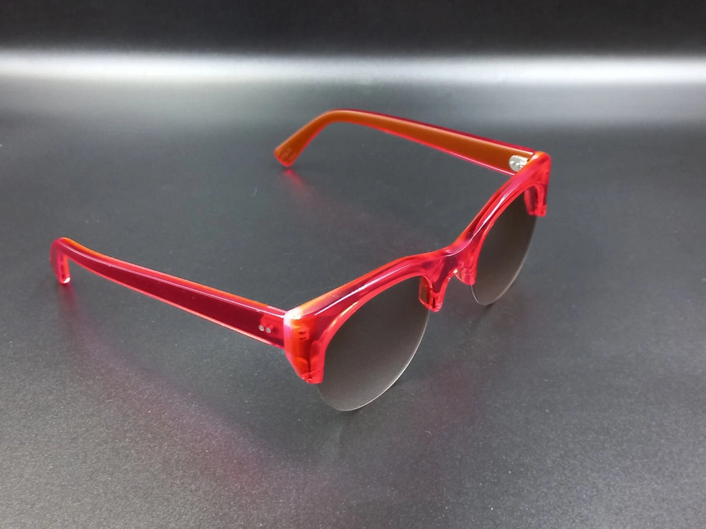 Nice KIRK & KIRK " Jenny " Red Sunglasses - With Case - New Old Stock - ED