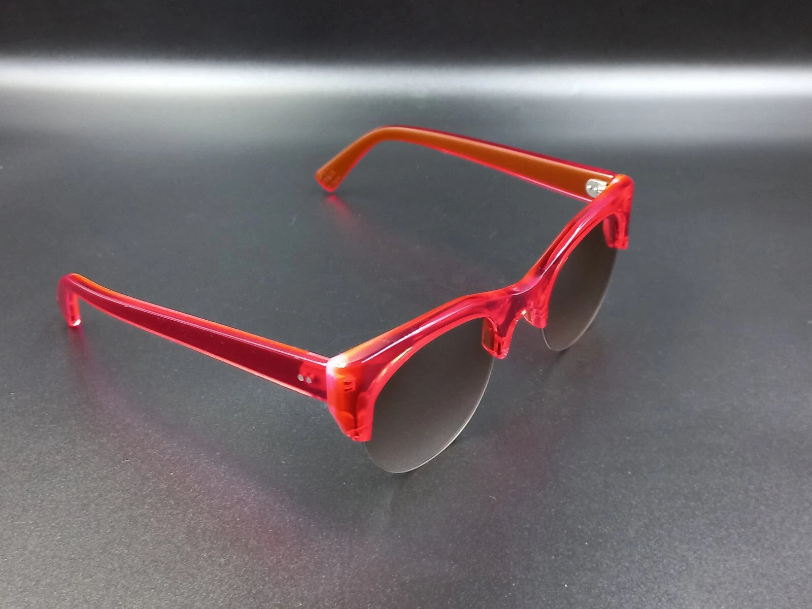 Nice KIRK & KIRK " Jenny " Red Sunglasses - With Case - New Old Stock - ED