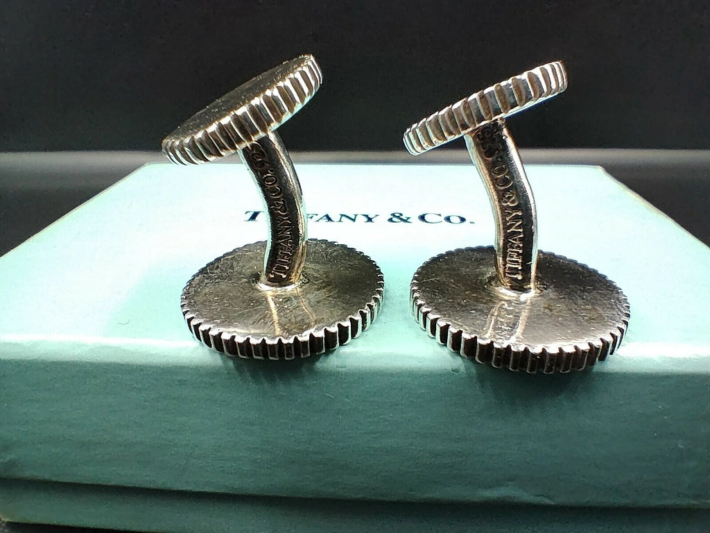 TIFFANY & CO Manschettenknöpfe aus Sterlingsilber - Zeremonie - Hergestellt in den USA - 0148CO AH06