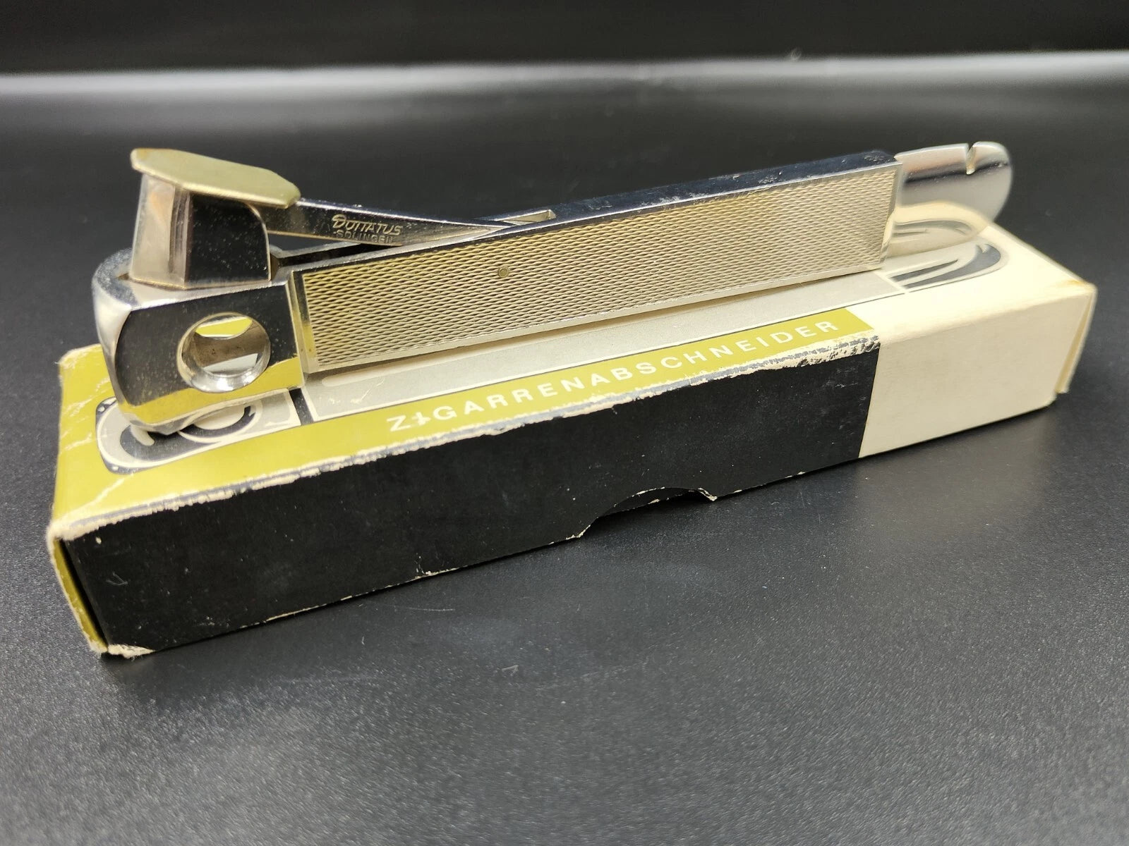 SOLINGEN " Donatus " - Cigar Cutter - Silver Color - With Box - 0726CO BB12